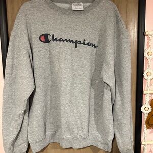 Champion Heather Gray Crewneck Sweatshirt